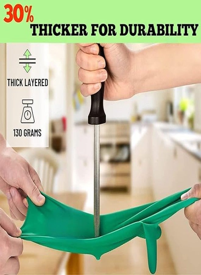 Veltrix Rubber Latex Non-Slip Household Kitchen Gloves, Large Size - For Laundry, Dishwashing, Gardening, Scrubbing,Cleaning or light Industrial purpose - Image 2